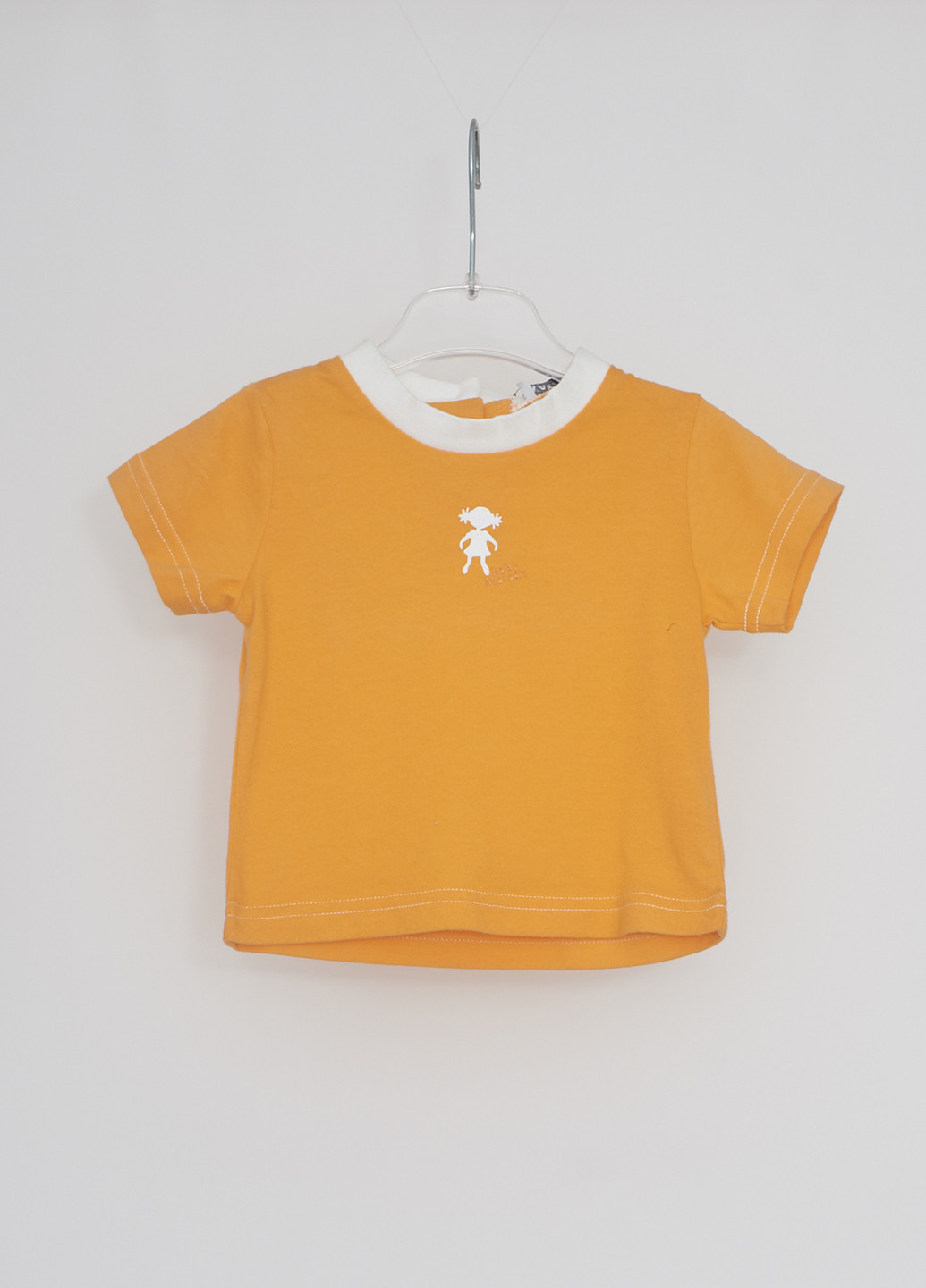 Оранжевая летняя футболка с коротким рукавом Marasil