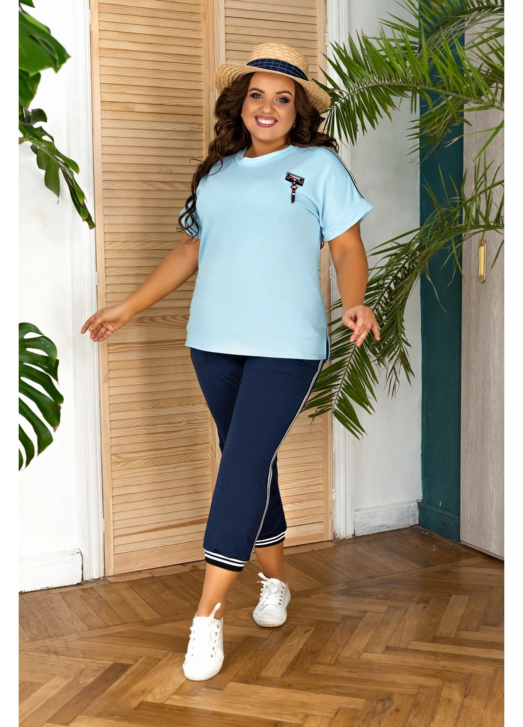 Спортивный костюм 168-1 64 Голубой с синим N.N.C.Fashion (223458355)