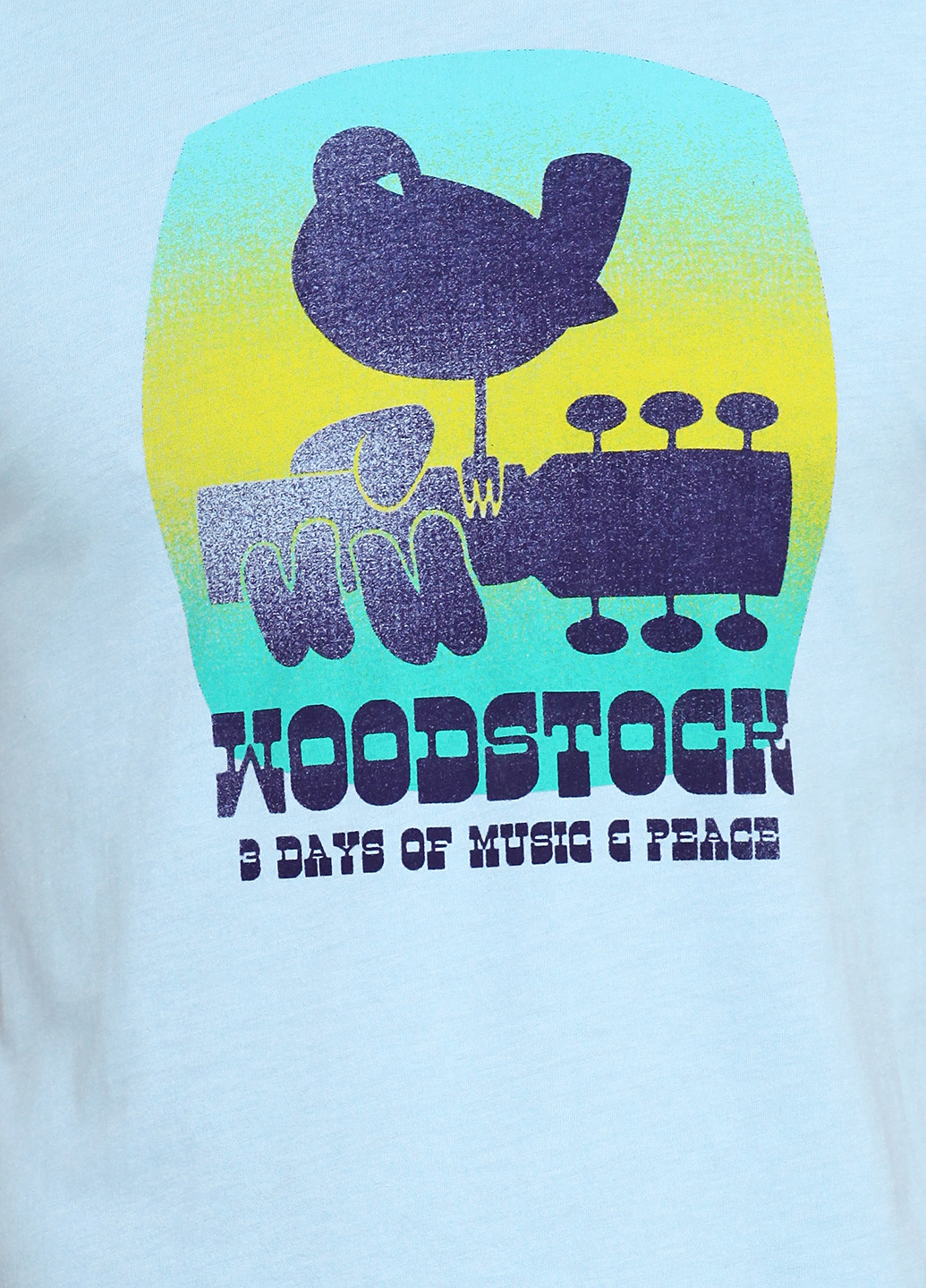 Блакитна футболка Woodstock