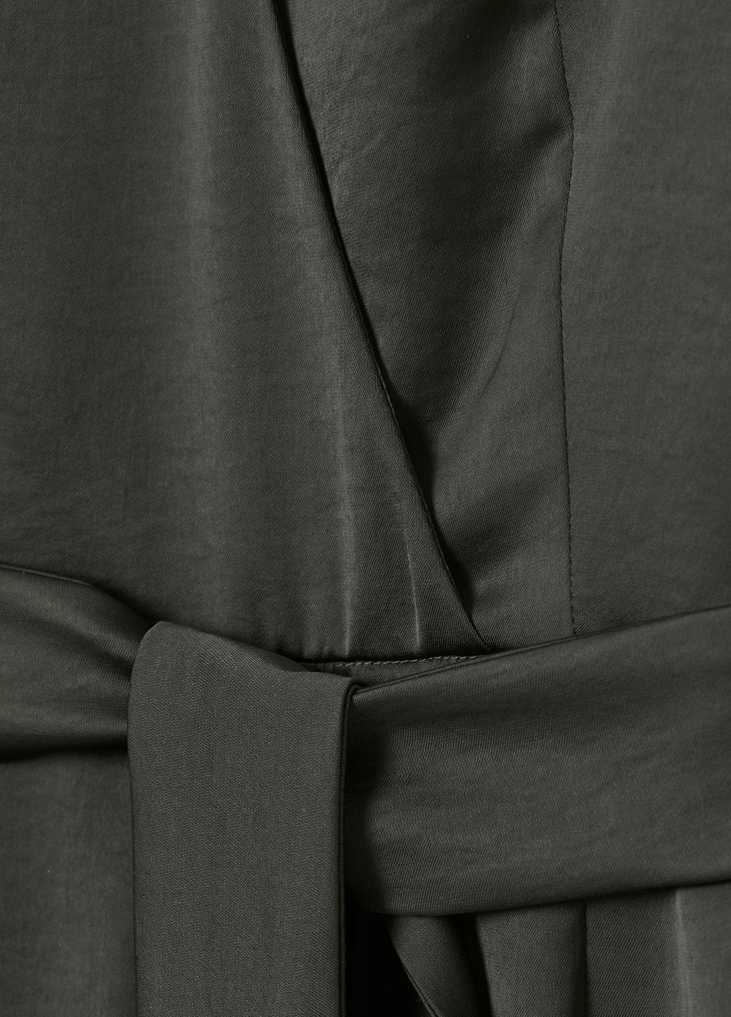 Комбинезон H&M комбинезон-брюки однотонный темно-зелёный кэжуал полиэстер