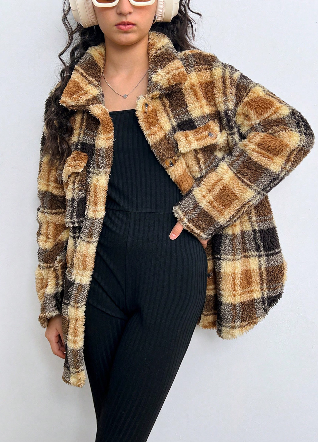 Куртка-рубашка SHEIN (342411848)