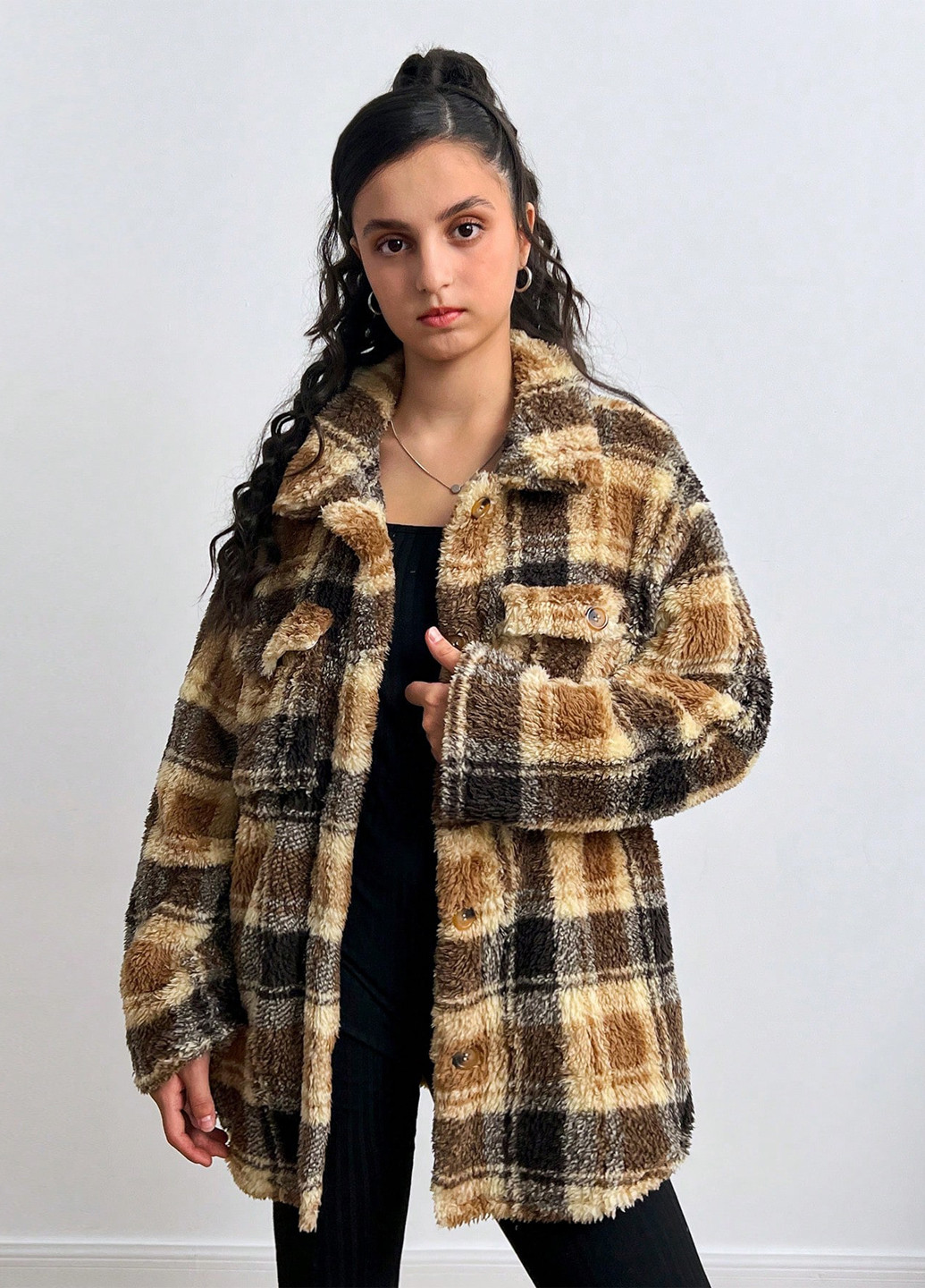 Куртка-рубашка SHEIN (342411848)