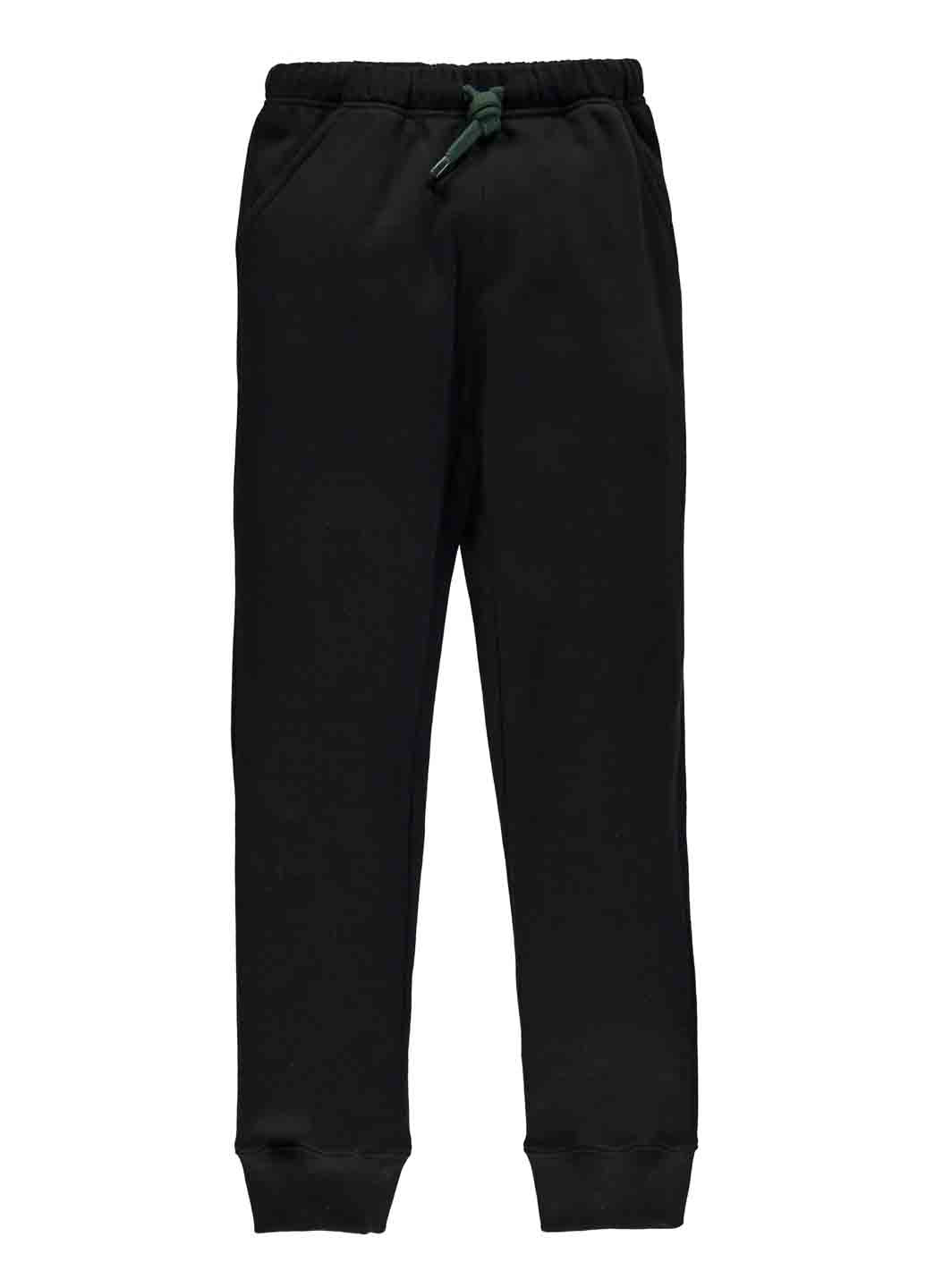 Чорний демісезонний костюм (світшот, брюки) брючний MEK