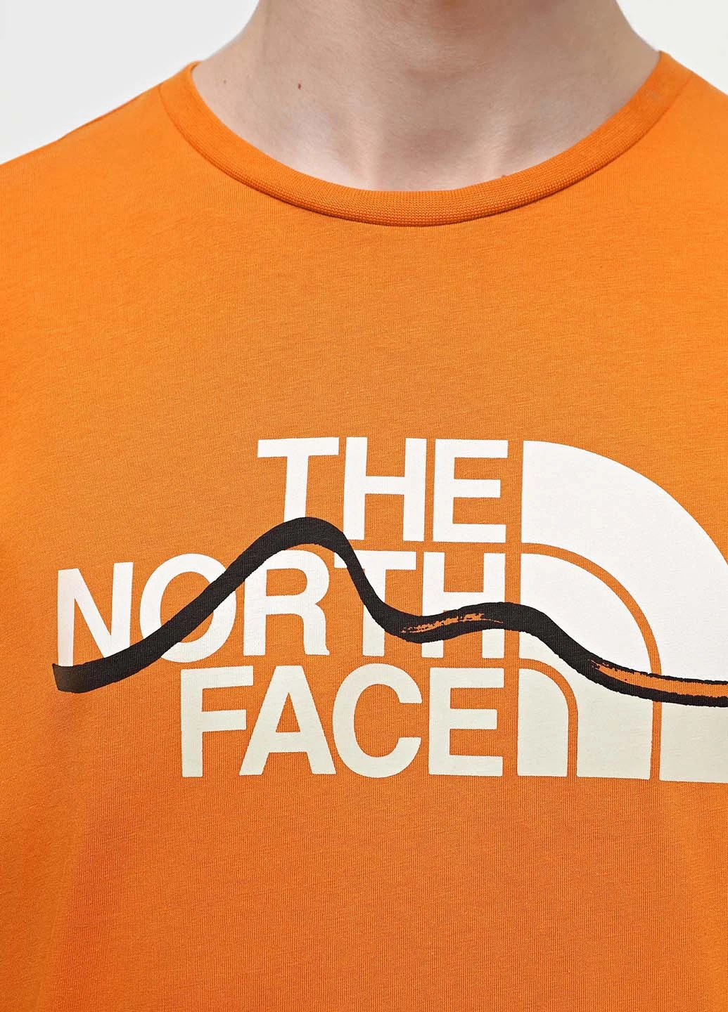 Помаранчева футболка The North Face