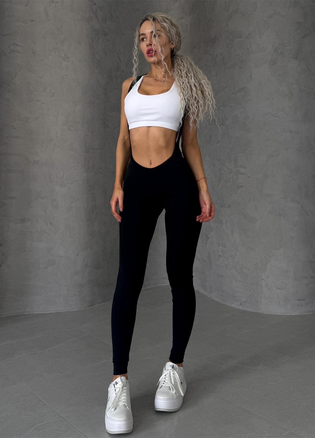 Комбинированный демисезонный комплект женский спортивный (комбинезон, топ) NOVA VEGA