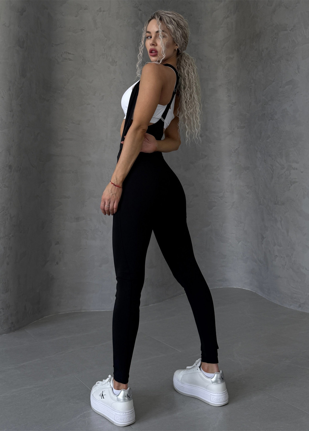 Комбинированный демисезонный комплект женский спортивный (комбинезон, топ) NOVA VEGA