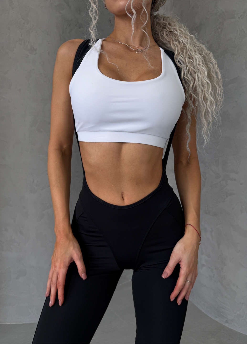 Комбинированный демисезонный комплект женский спортивный (комбинезон, топ) NOVA VEGA