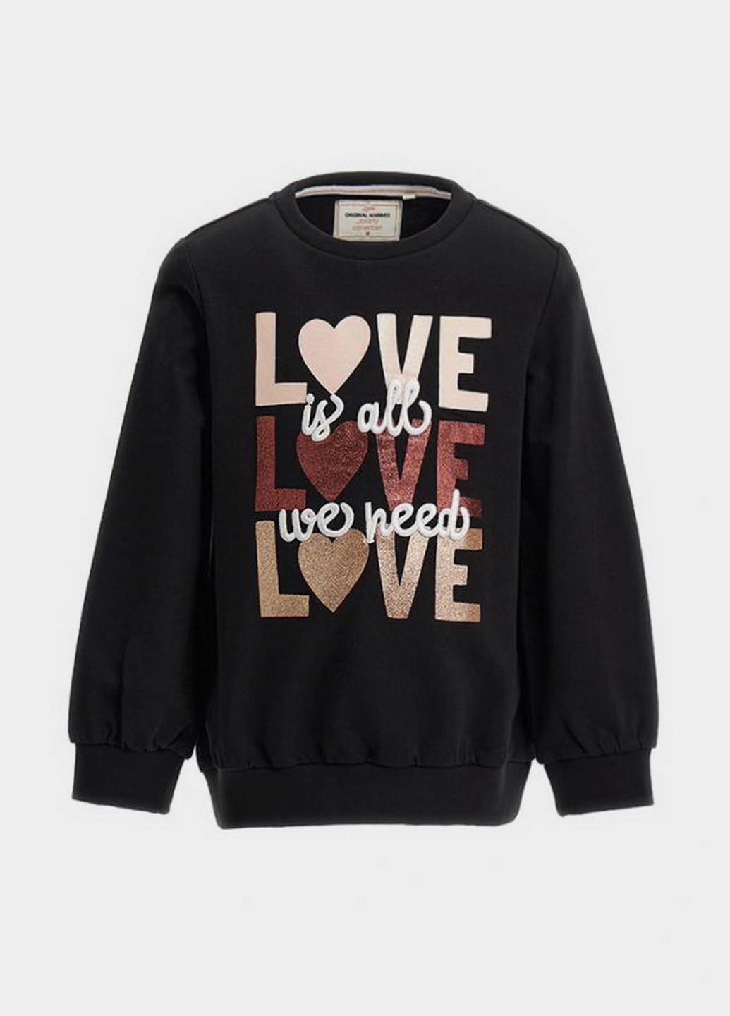 Original Marines світшот напис чорний кежуал бавовна