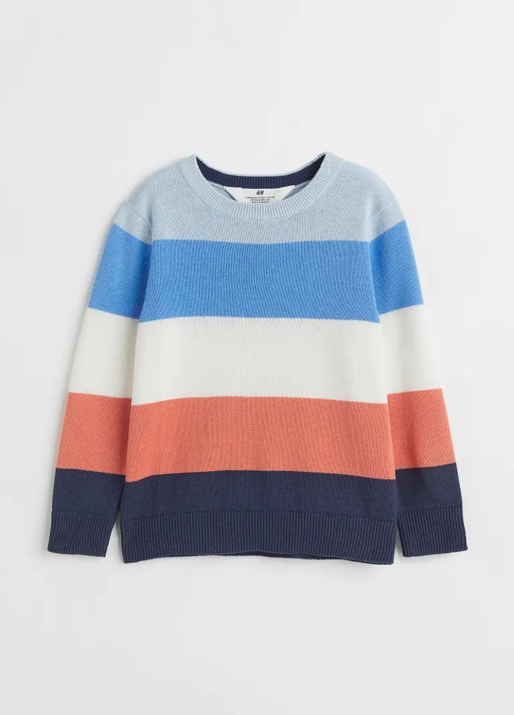 Комбинированный демисезонный свитер H&M