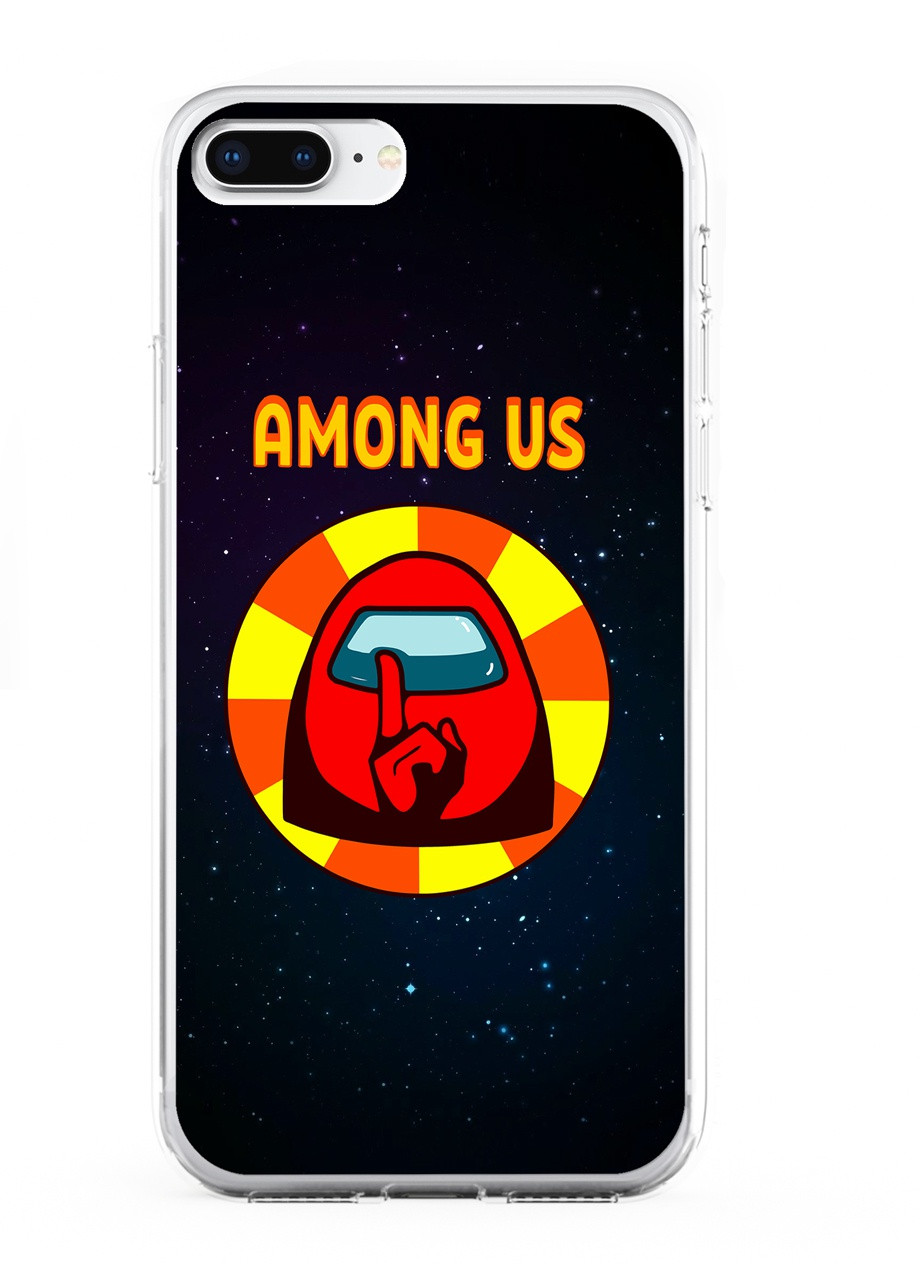 Чохол силіконовий Apple Iphone 8 plus Амонг Ас Червоний (Among Us Red) (6154-2412) MobiPrint (219565585)