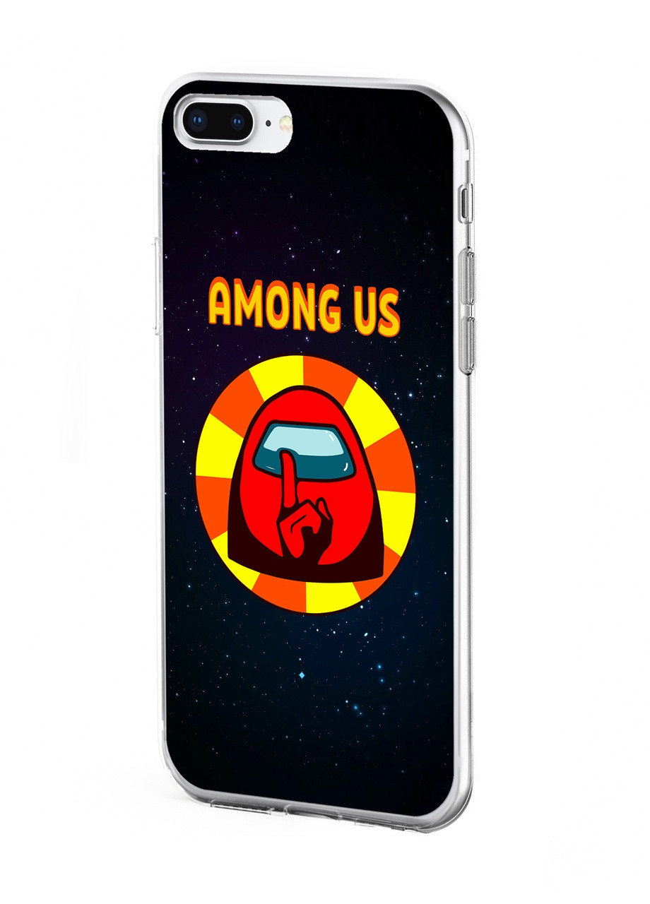 Чехол силиконовый Apple Iphone 8 plus Амонг Ас Красный (Among Us Red) (6154-2412) MobiPrint (219565585)