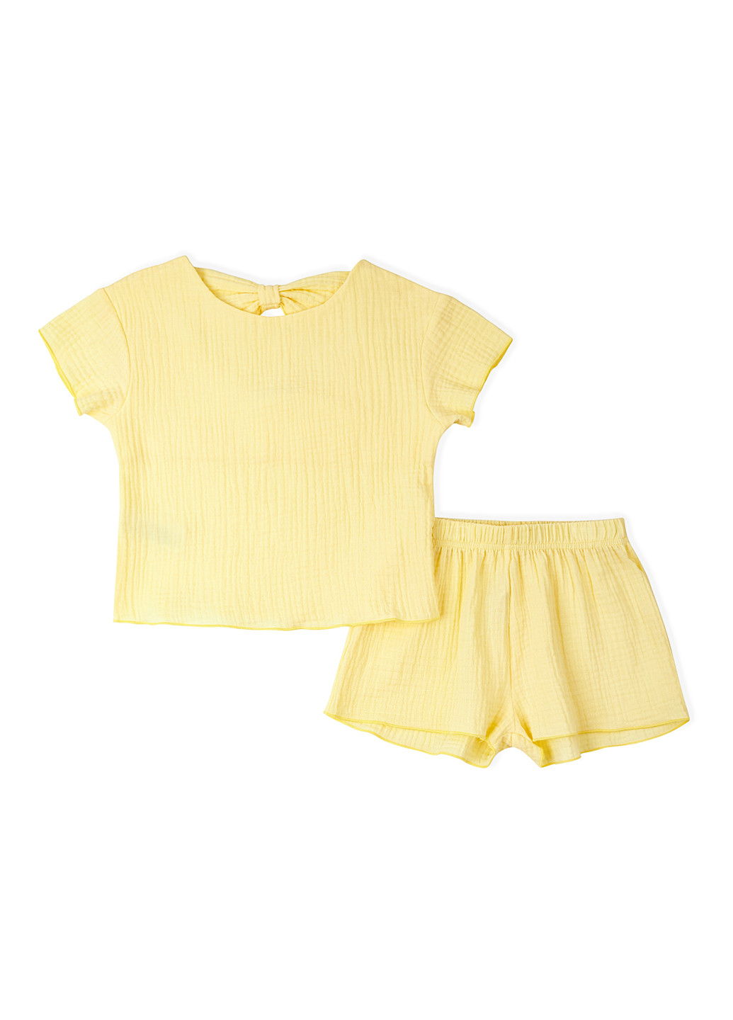 Желтый летний комплект (футболка, шорты) KRAKO