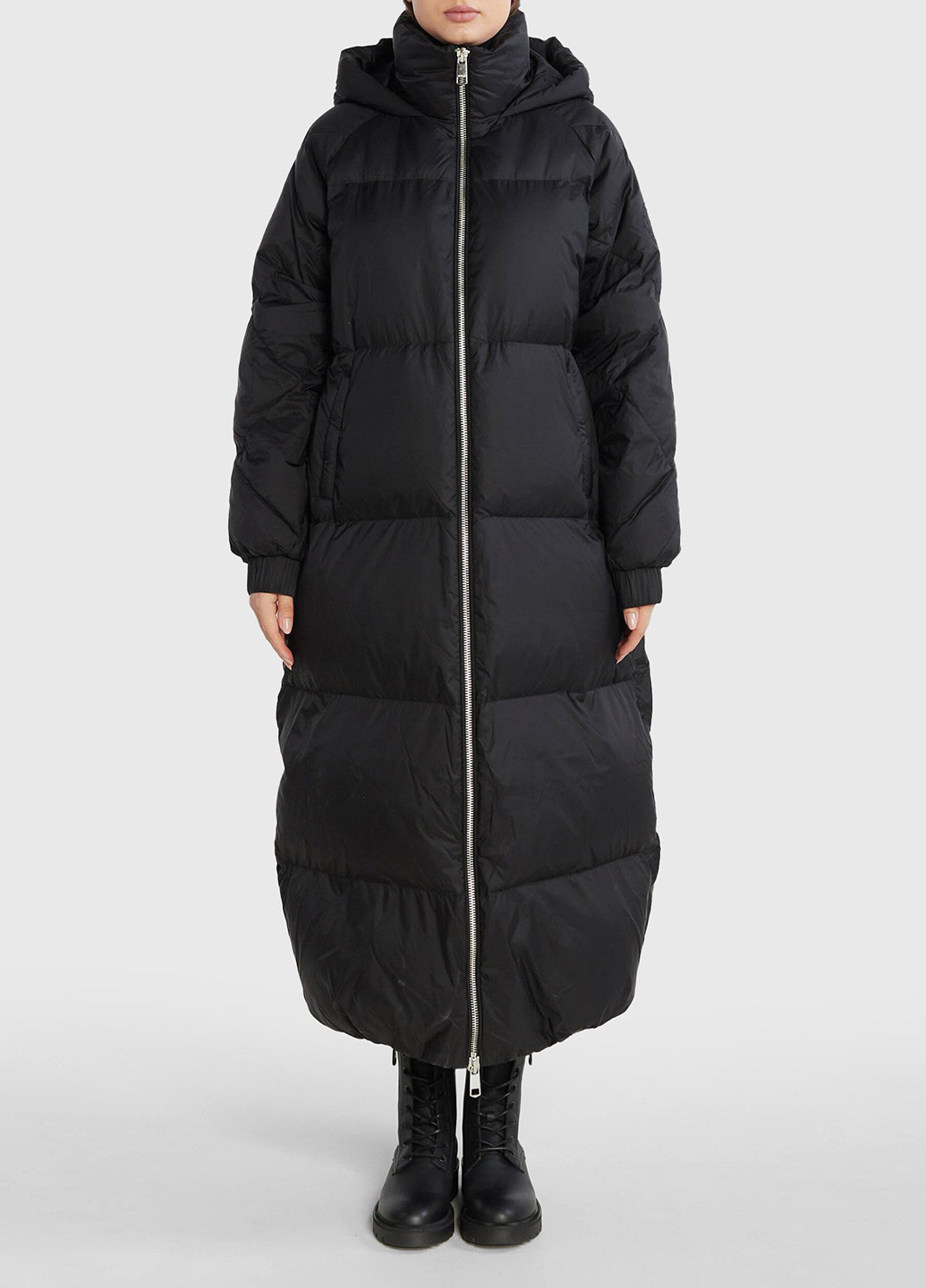 Чорна зимня куртка куртка-пальто Tommy Hilfiger