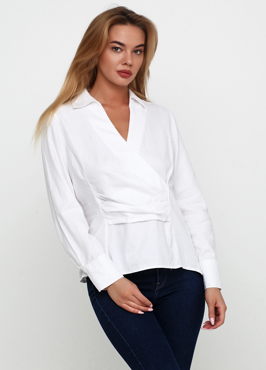 Белая демисезонная блуза Talbots