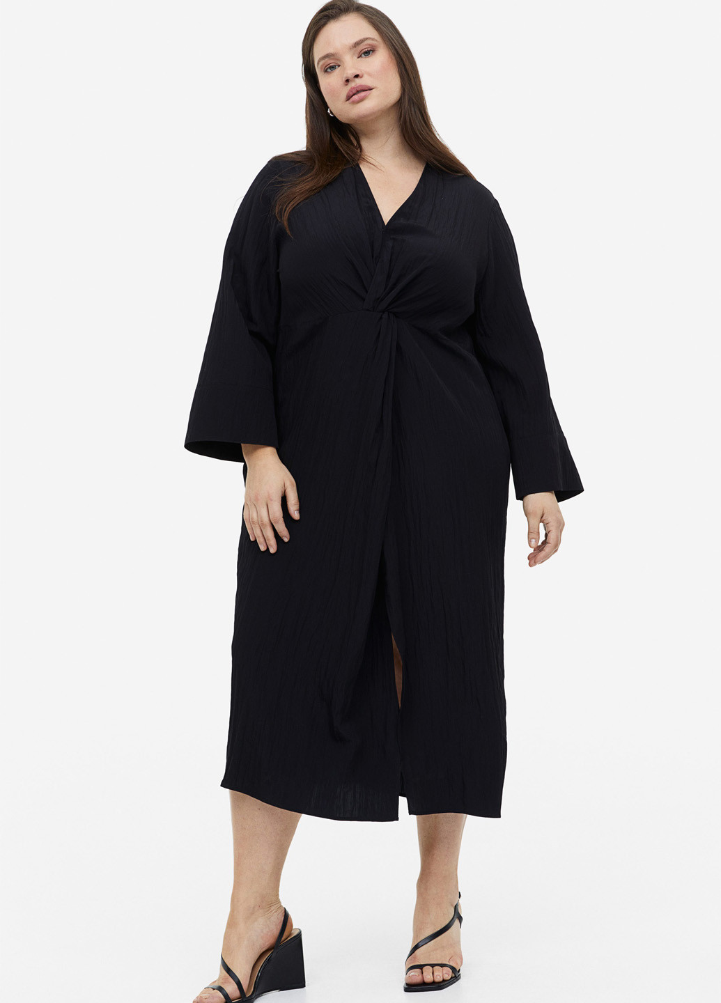 Чорна кежуал сукня H&M однотонна