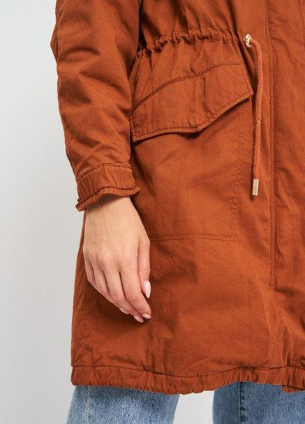 Коричневая куртка демісезон,коричневий, Only
