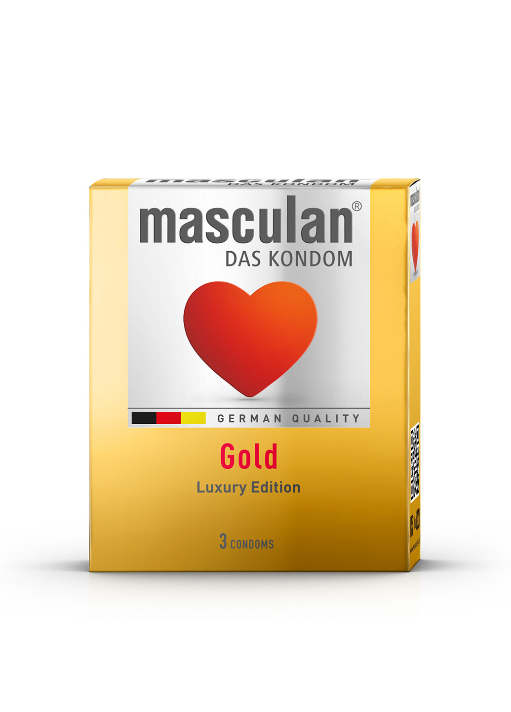 Презервативы Золотого цвета (3 шт.) Masculan (251457866)