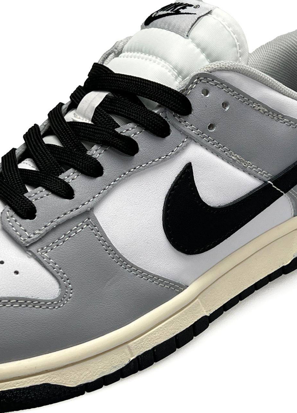 Комбіновані всесезон кросівки Nike SB Dunk Low Grey&Black