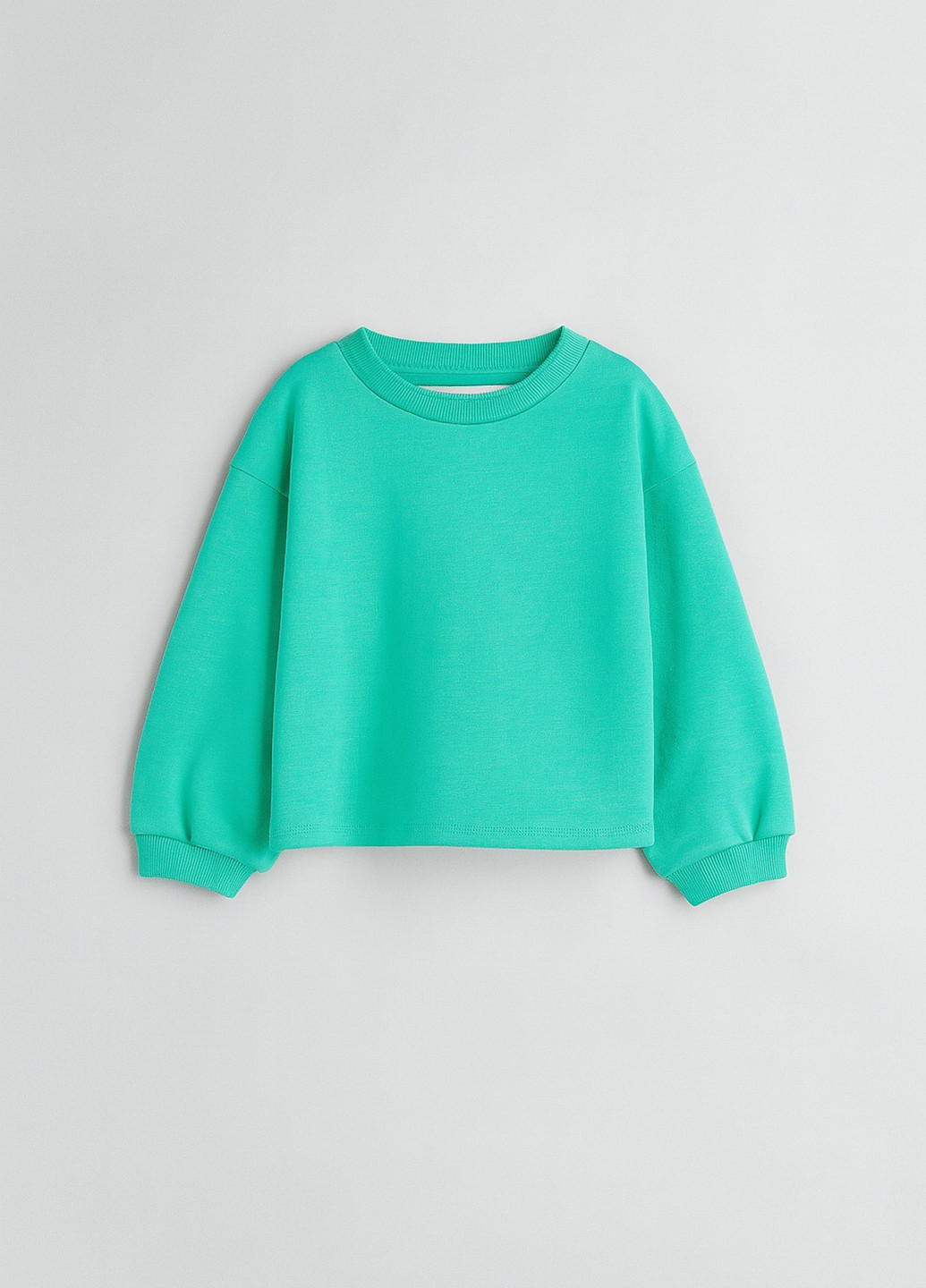 М'ятний світшот H&M однотонний без декору (366737210)