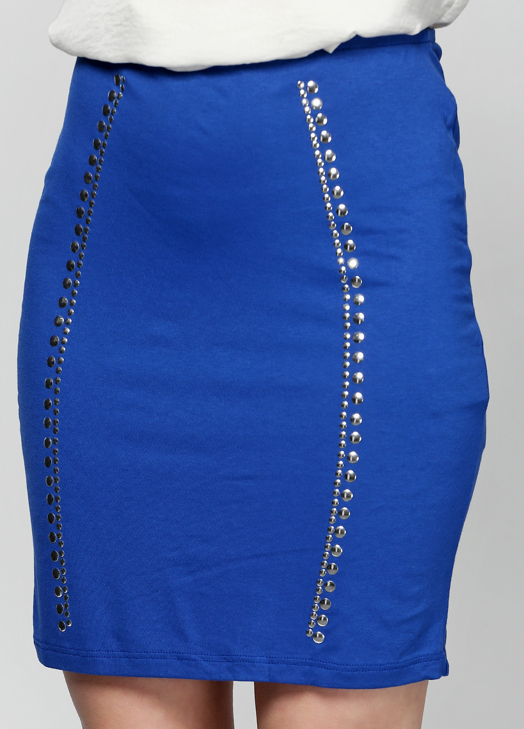 Синяя кэжуал юбка Even & Odd мини