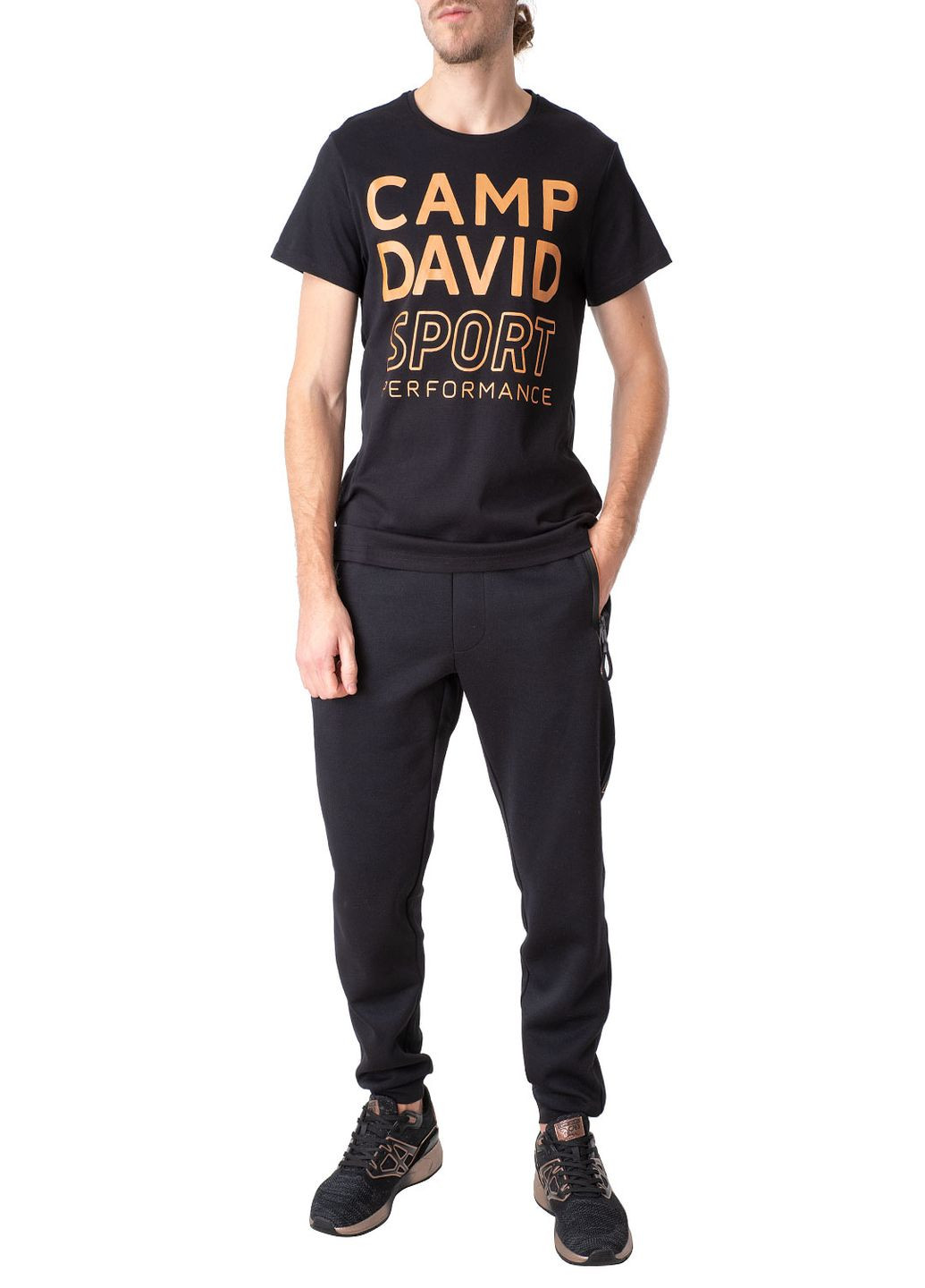 Черная футболка Camp David