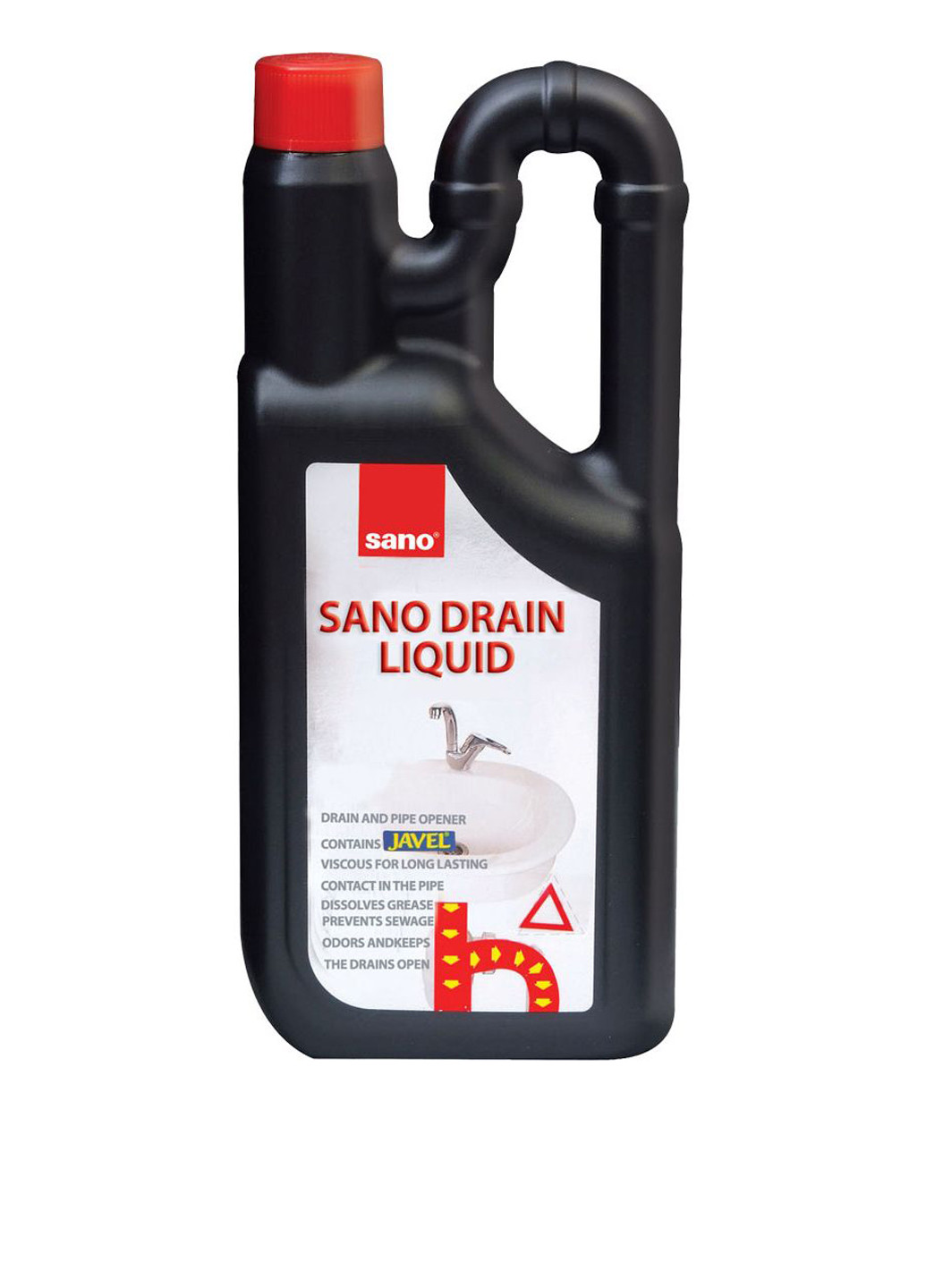 Средство для прочистки водостока Drain Liquid, 1 л Sano (186499087)