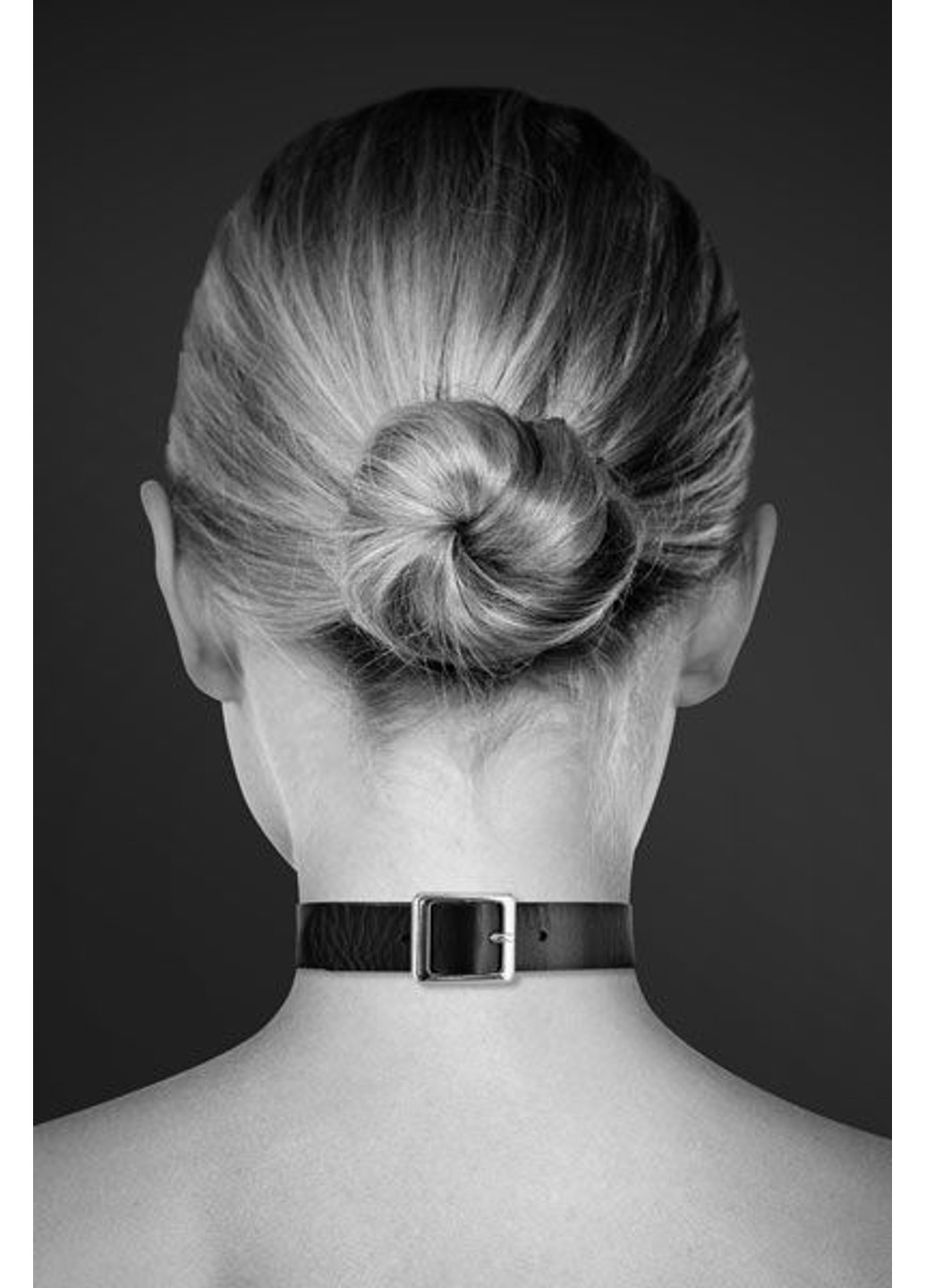 Чокер з кільцем для повідця - FETISH Black, екошкіра Bijoux Pour Toi (255247659)