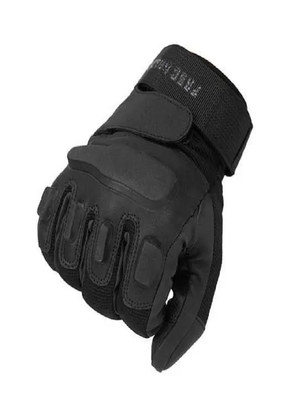 Військові рукавички тактичні спорт полювання із закритими пальцями (473154-Prob) L Чорні Unbranded (253946577)