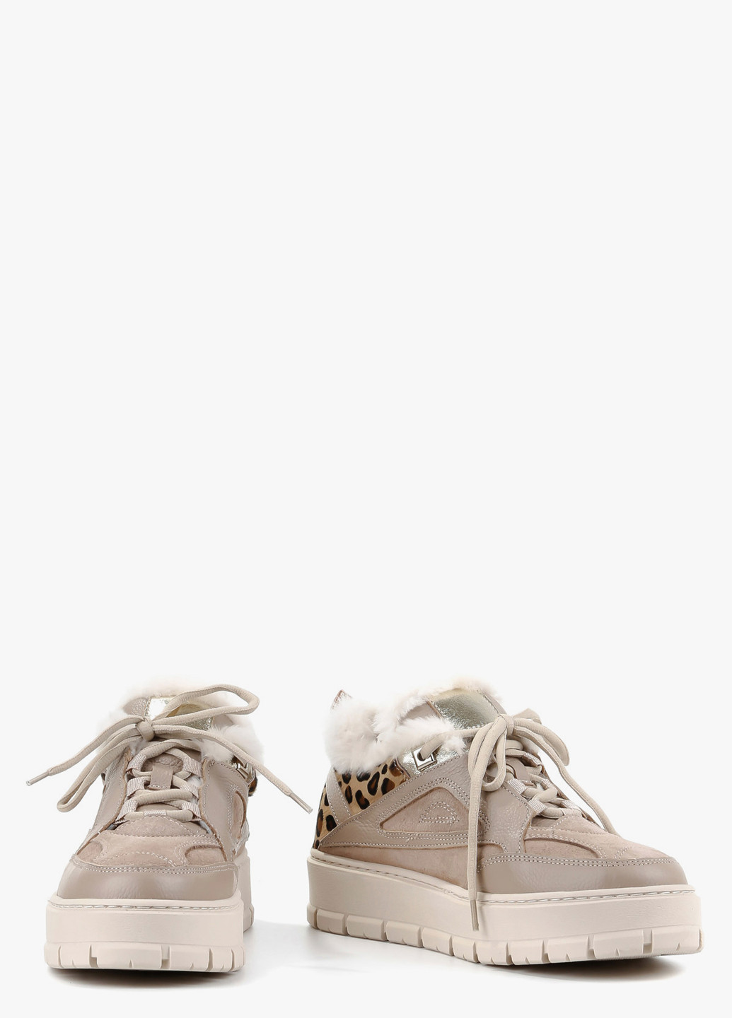 Бежевые кеди Le'BERDES