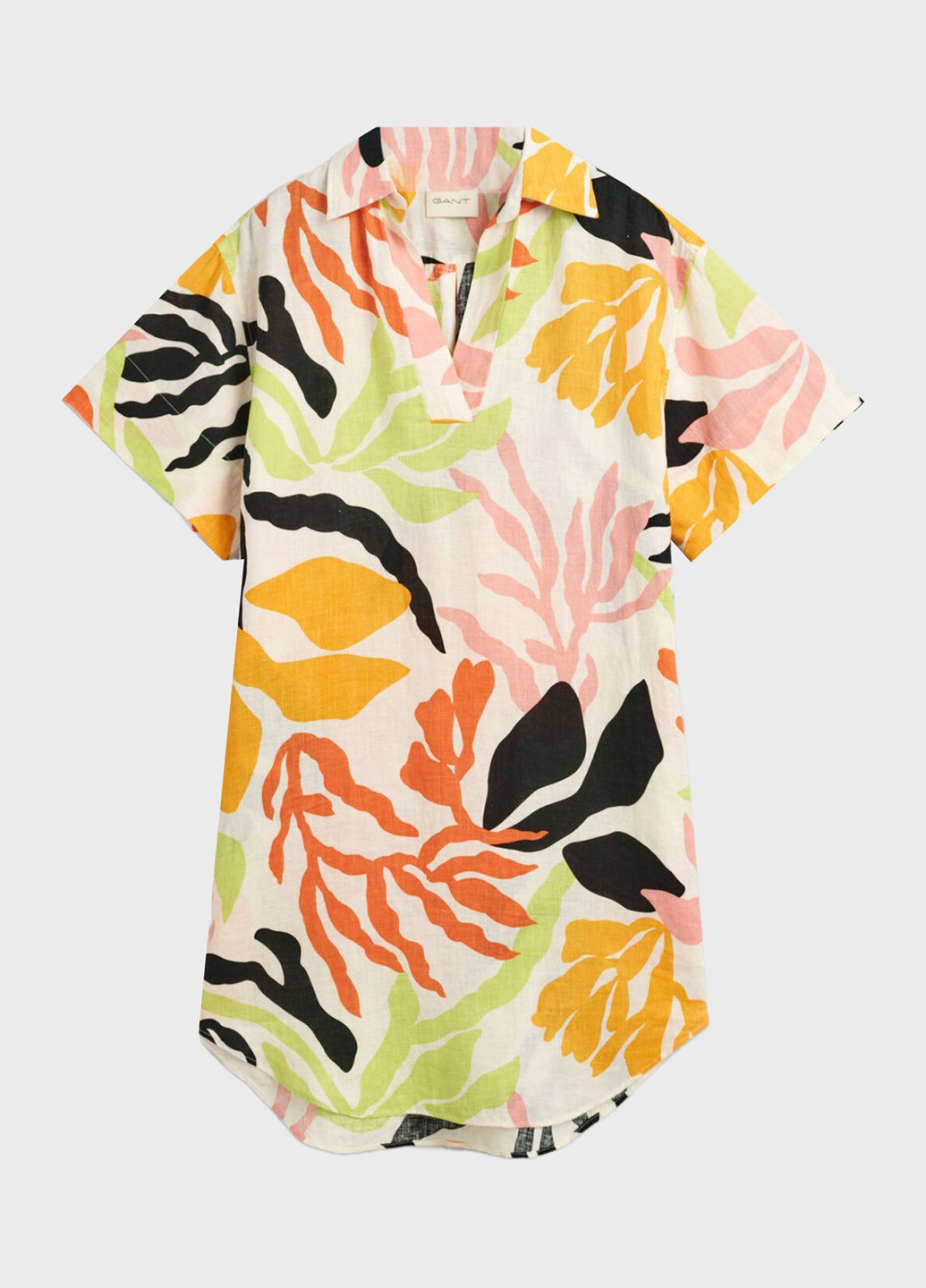 Жовтий кежуал сукня сукня-сорочка Gant з малюнком