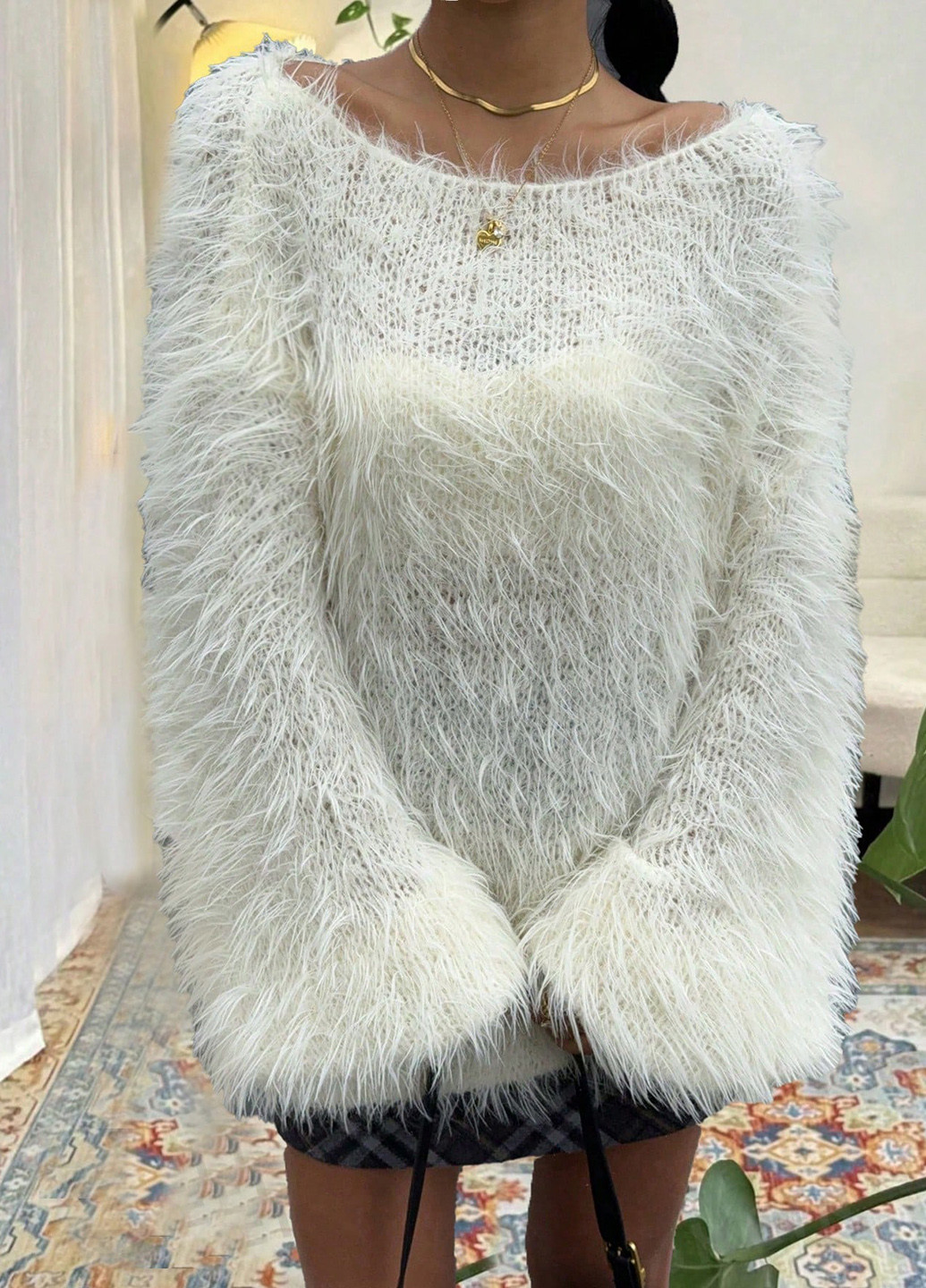 Бежевий демісезонний светр SHEIN