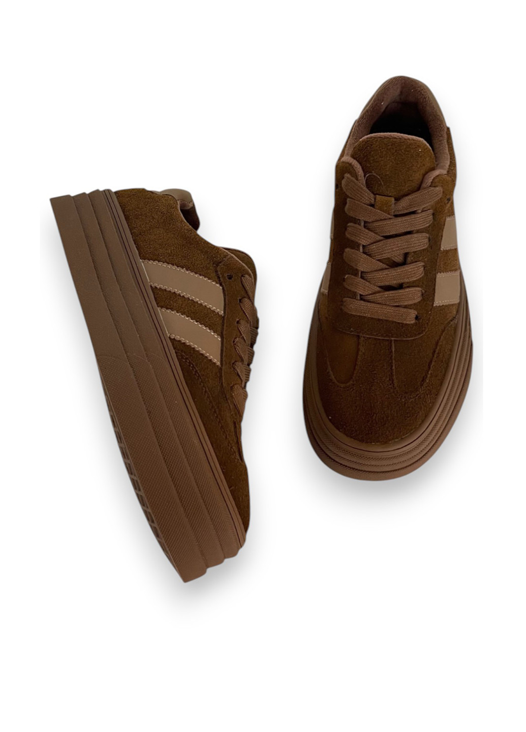 Коричневые кеды ALLSY