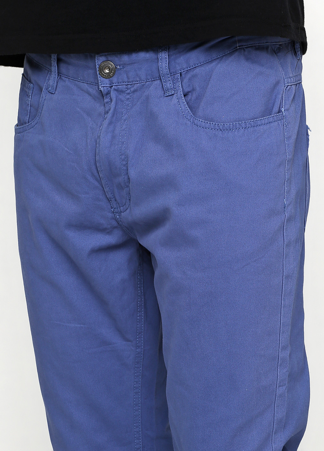 Темно-голубые демисезонные прямые джинсы Colours