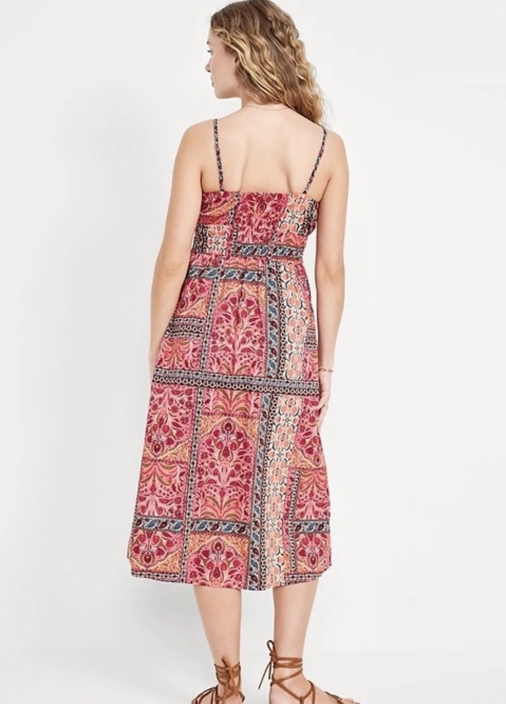 Комбинированное кэжуал платье в стиле ампир Old Navy с рисунком