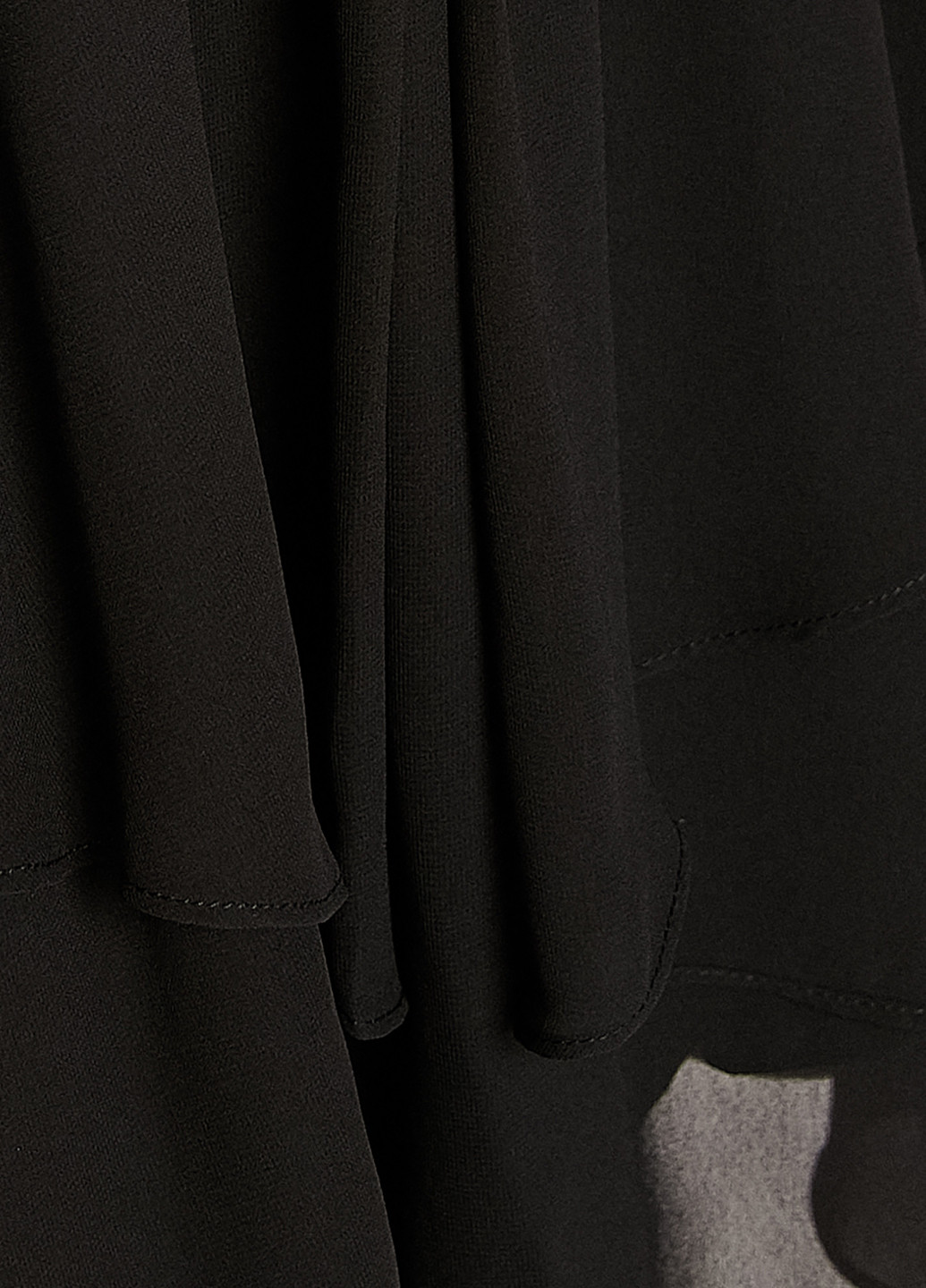 Черное коктейльное платье клеш, с открытой спиной KOTON однотонное