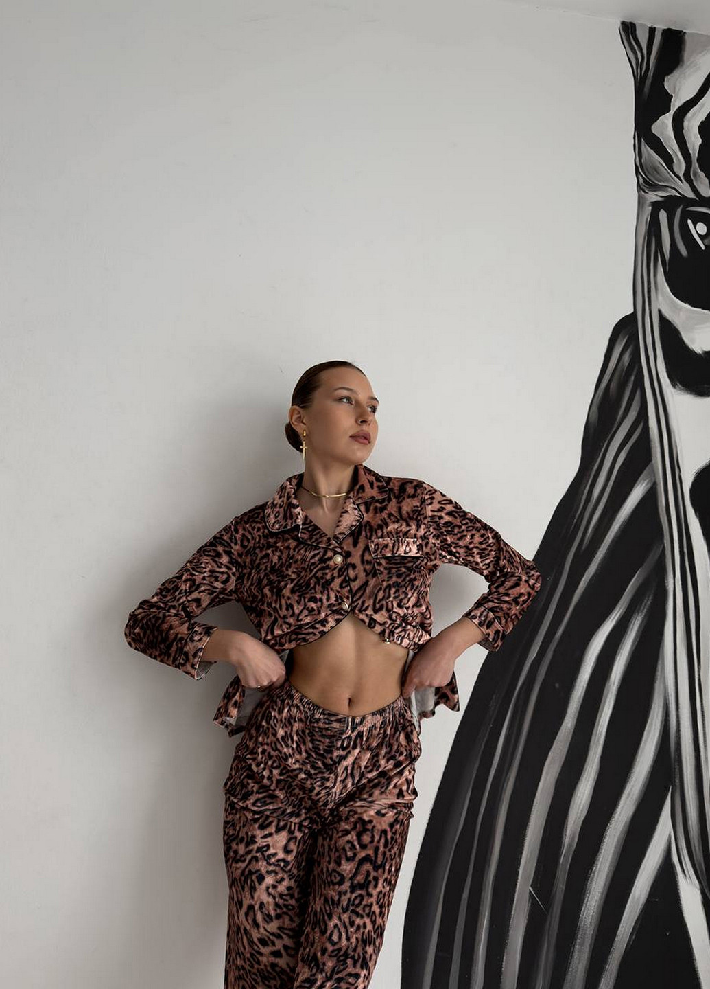 Комбинированная всесезон пижама (рубашка, брюки) рубашка + брюки NOVA VEGA