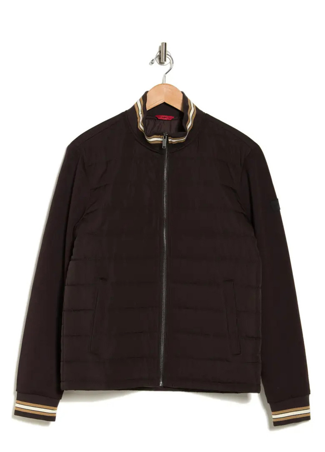 Темно-коричневая демисезонная куртка Michael Kors
