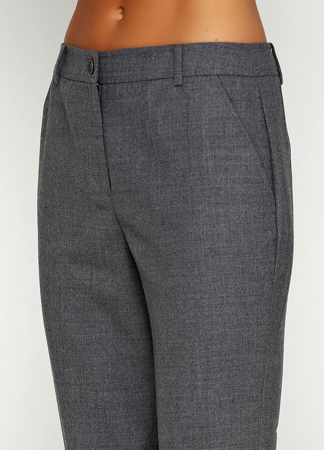 Серые классические демисезонные брюки Luisa Spagnoli