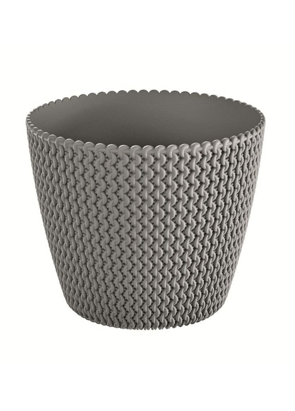 Горщик для квітів WHEATY Н-22.9 см круглий сірий (26385-405) Prosperplast (218988520)