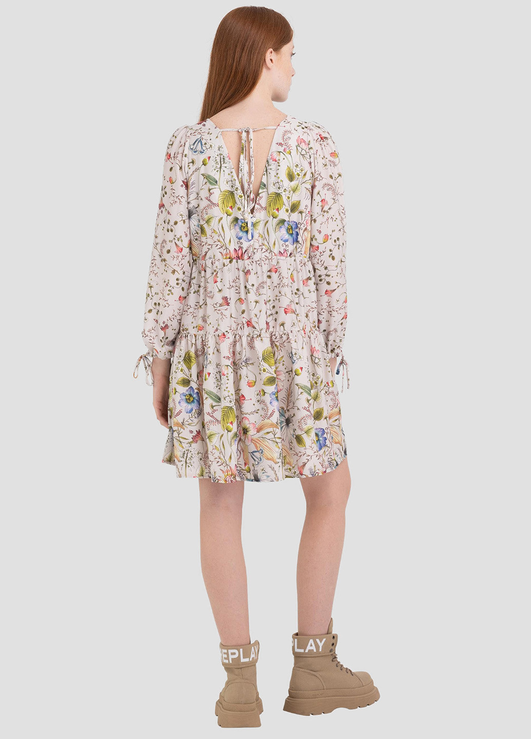 Комбінована кежуал сукня Replay з квітковим принтом