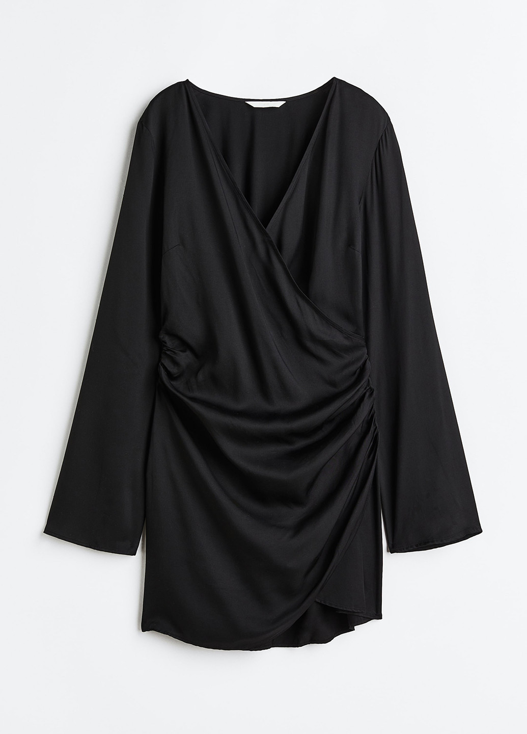 Черное кэжуал платье а-силуэт H&M однотонное