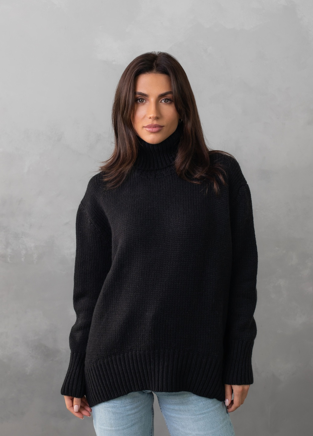 Черный свитер женский джемпер Viviami Джемпер