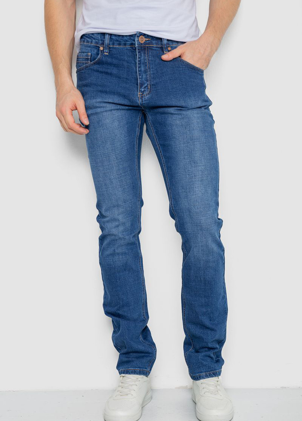 Синие демисезонные регюлар фит джинсы Ager