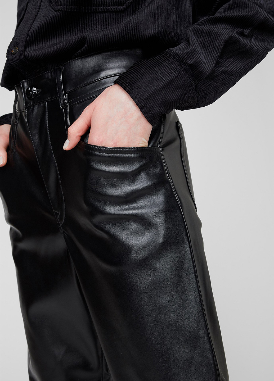 Черные кэжуал демисезонные зауженные брюки Replay