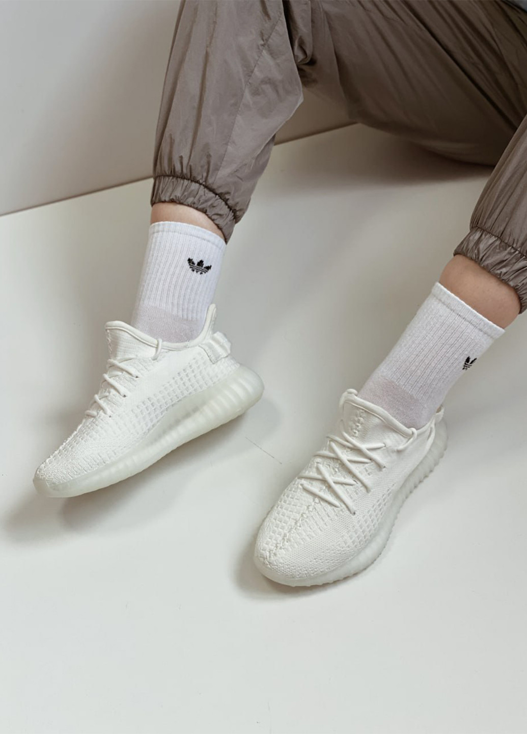 Белые демисезонные кроссовки No Brand Yeezy White
