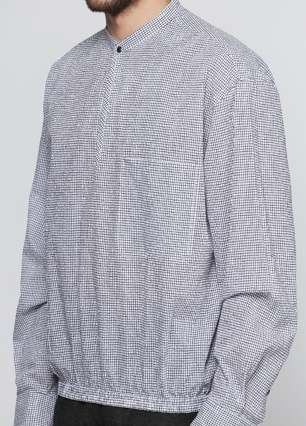 Белая кэжуал рубашка Giorgio Armani с длинным рукавом