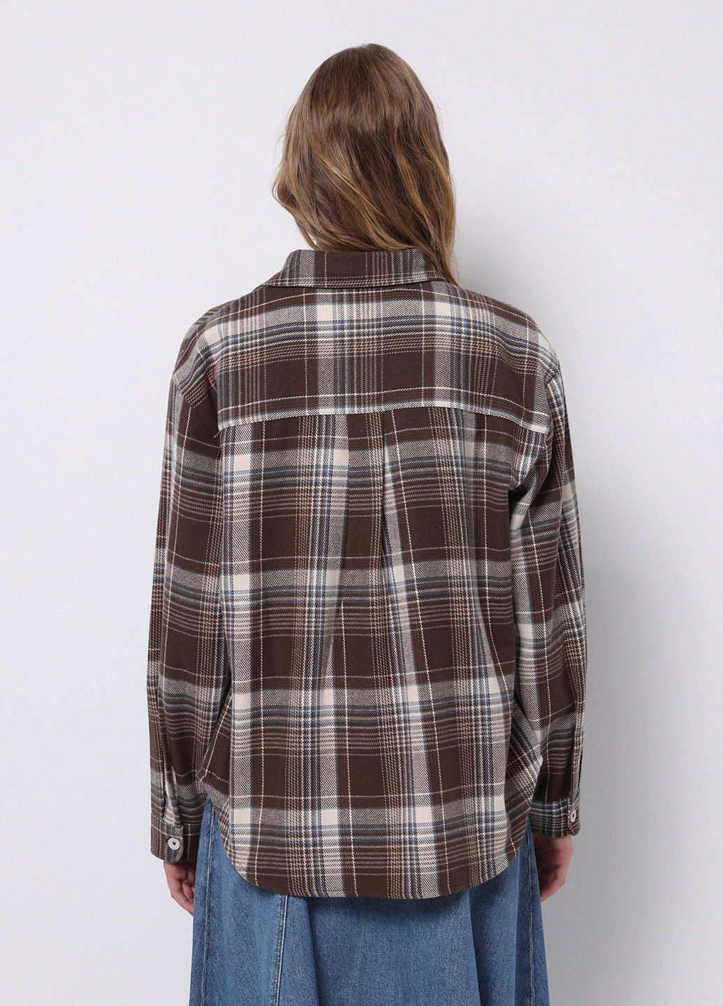 Коричневая кэжуал рубашка в клетку Colin's