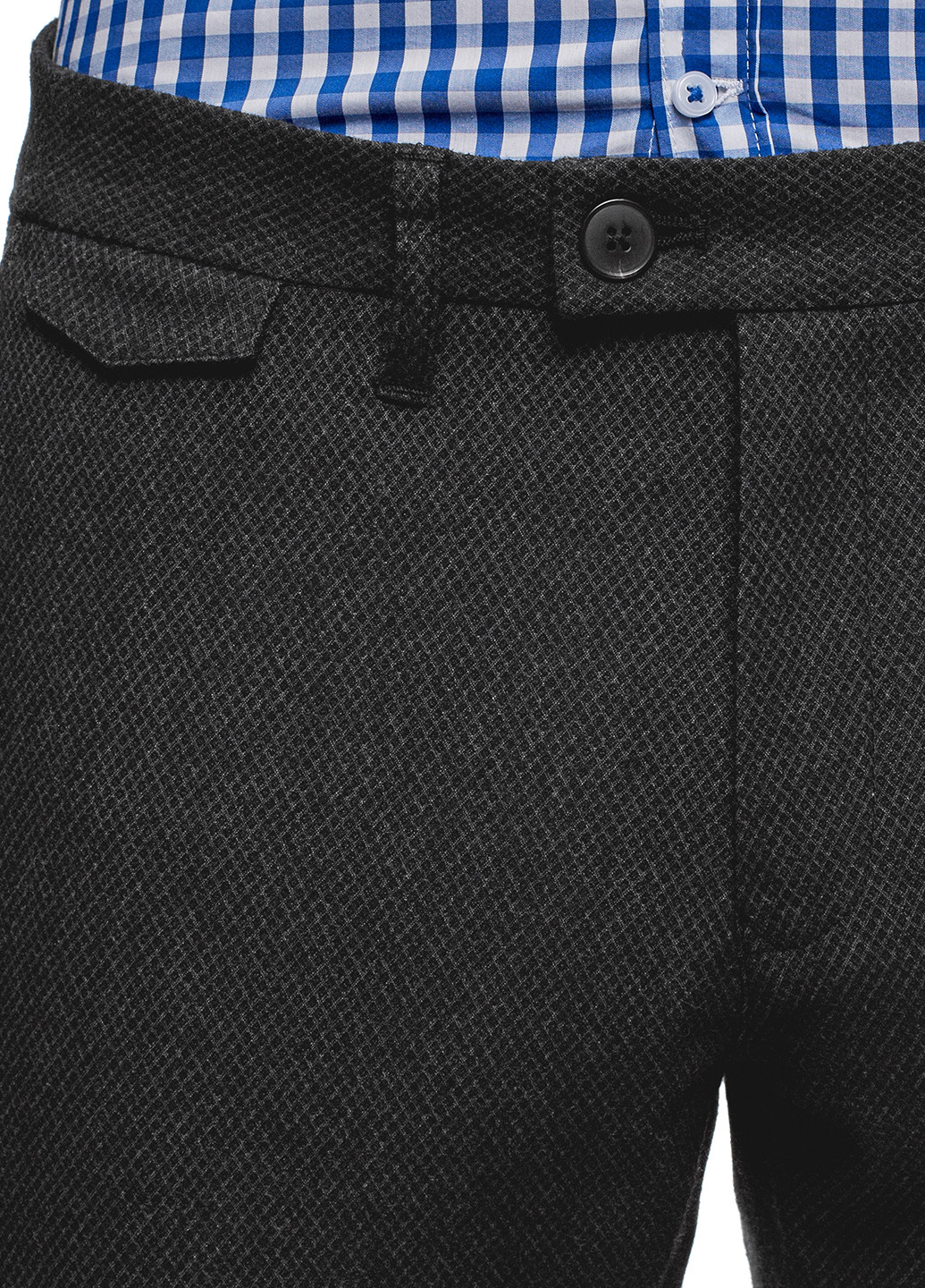Темно-серые кэжуал демисезонные зауженные брюки Oodji