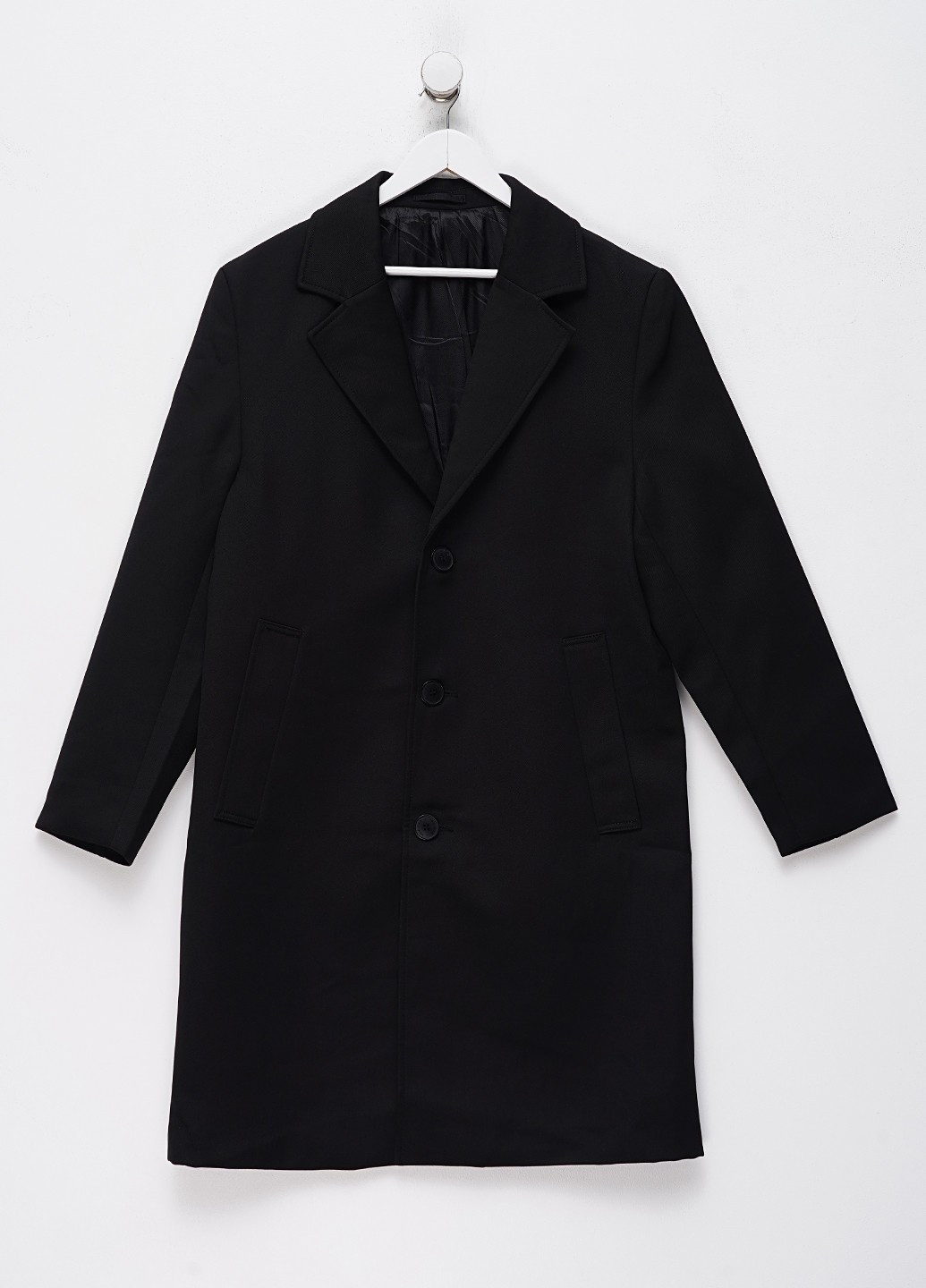 Чорне демісезонне Пальто однобортне H&M