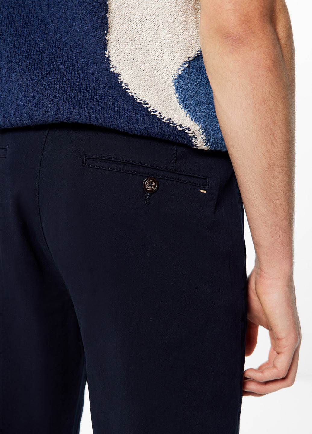 Темно-синие кэжуал демисезонные чиносы брюки Springfield